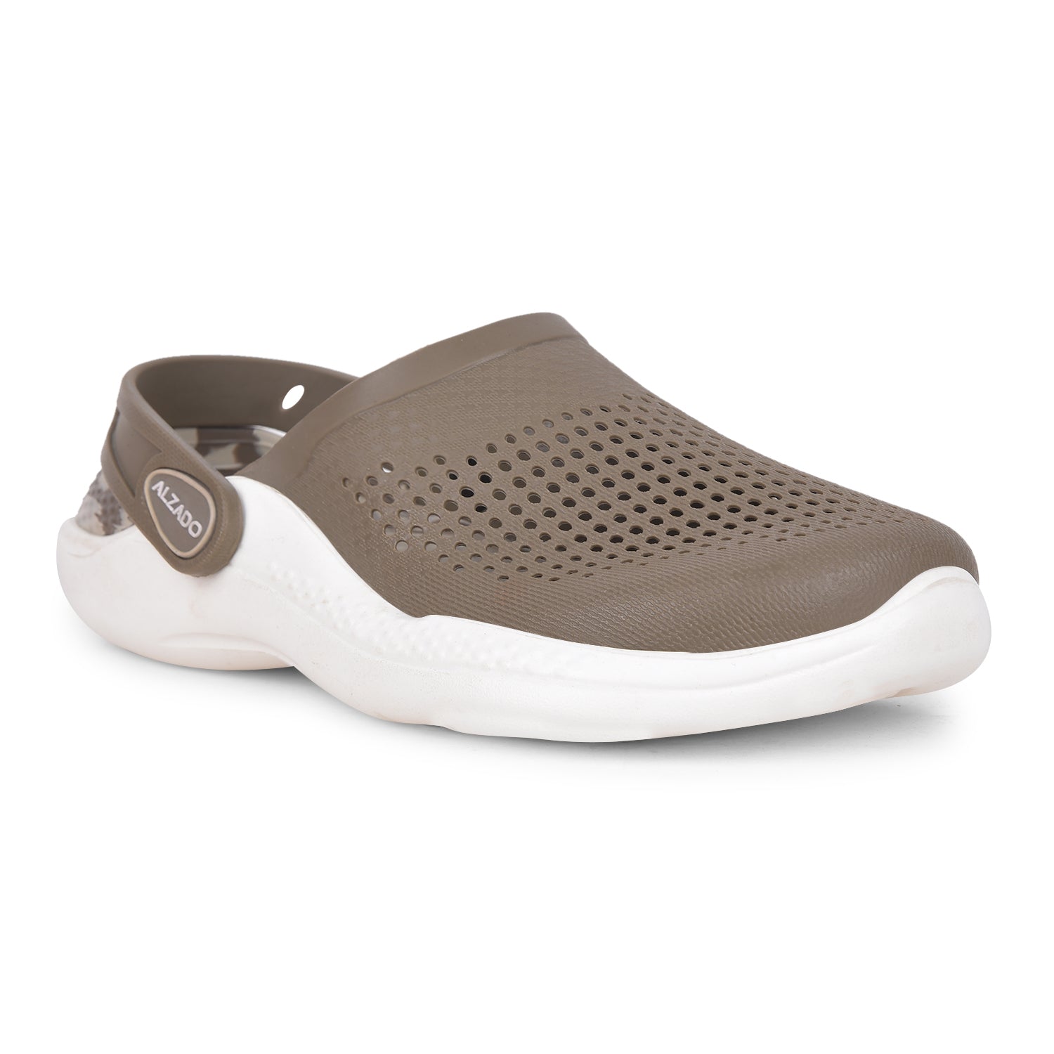 Three-Tone Clogs with Stylish Marble Heel Support