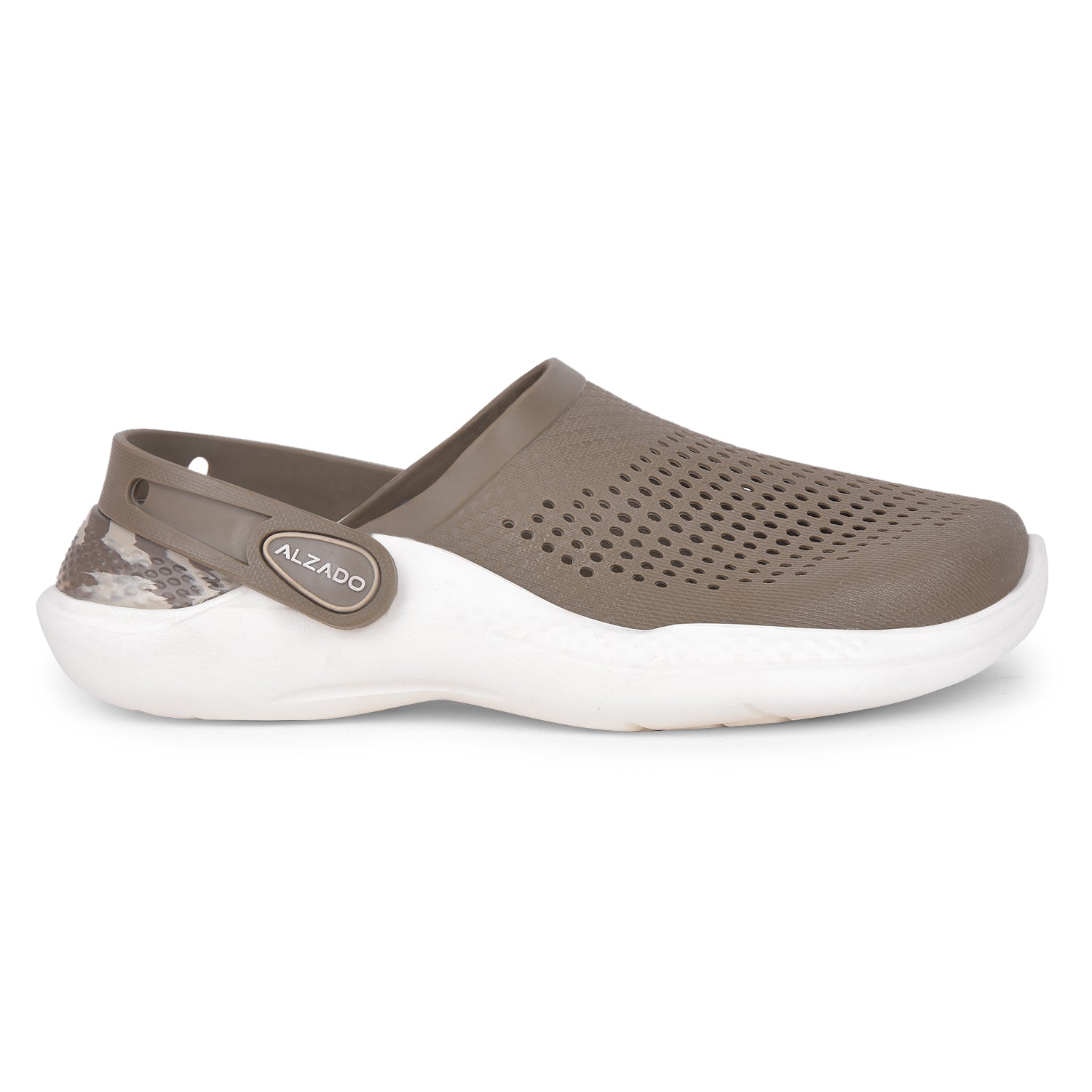 Three-Tone Clogs with Stylish Marble Heel Support