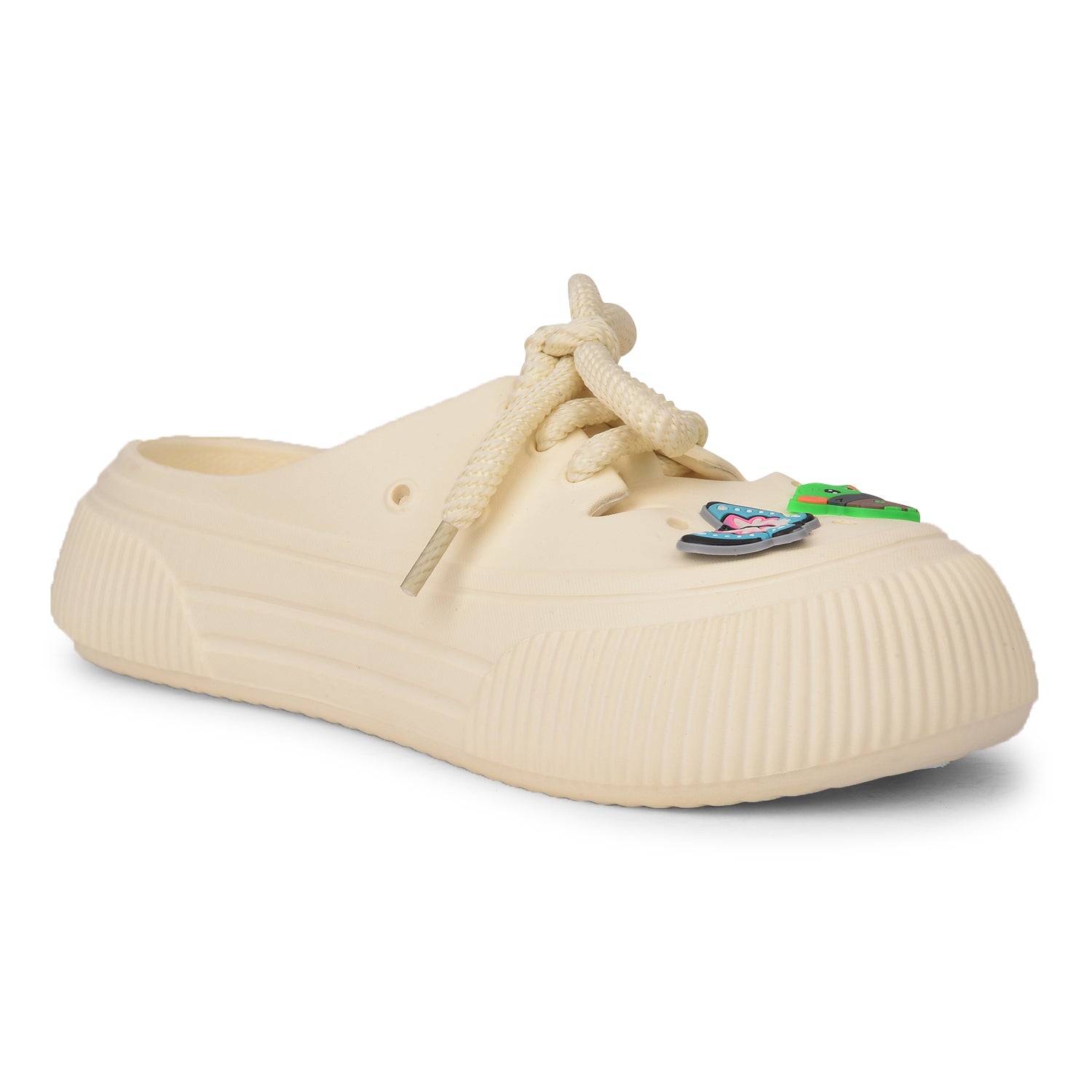 Lace-Up Slip-On Sneaker Clogs for Women