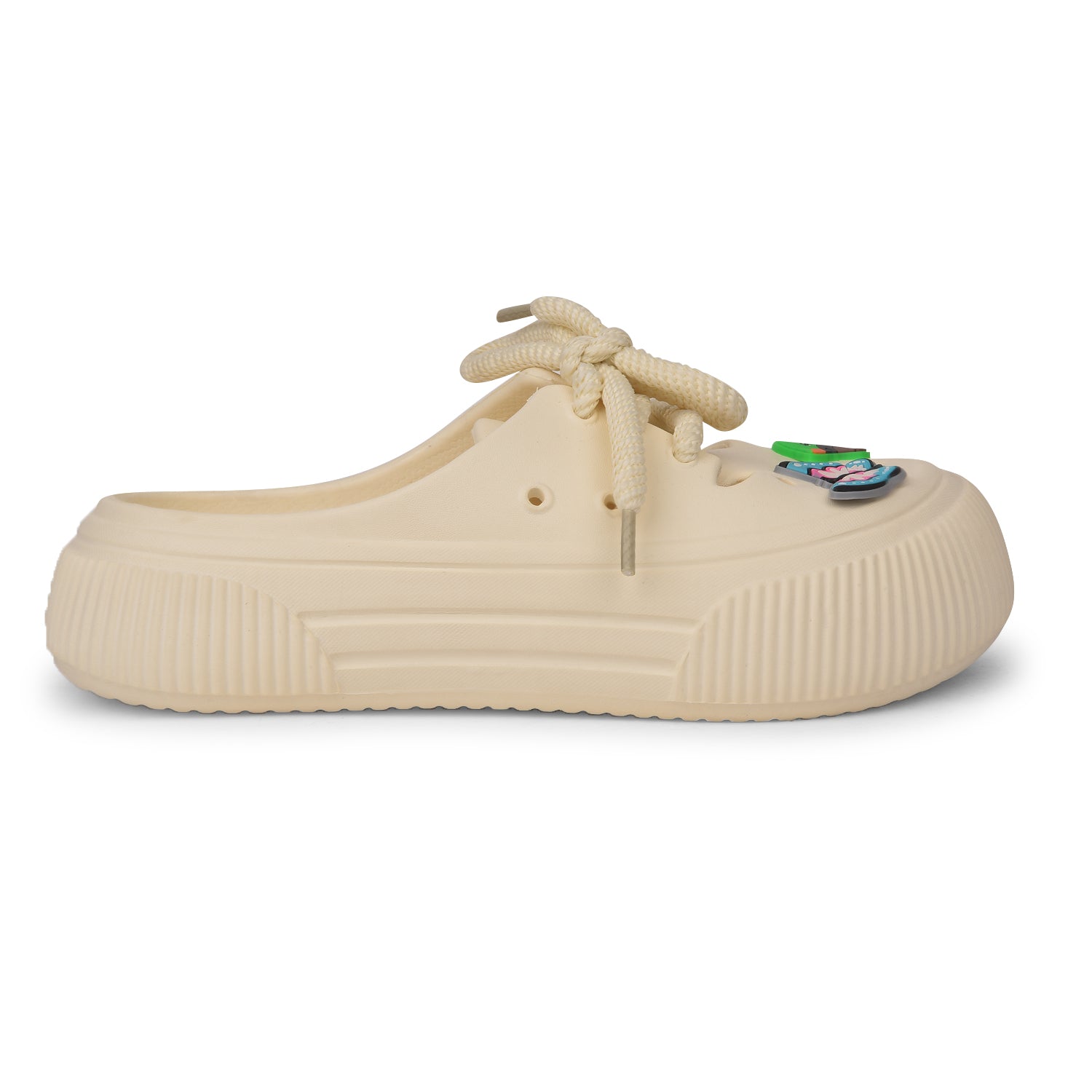 Lace-Up Slip-On Sneaker Clogs for Women