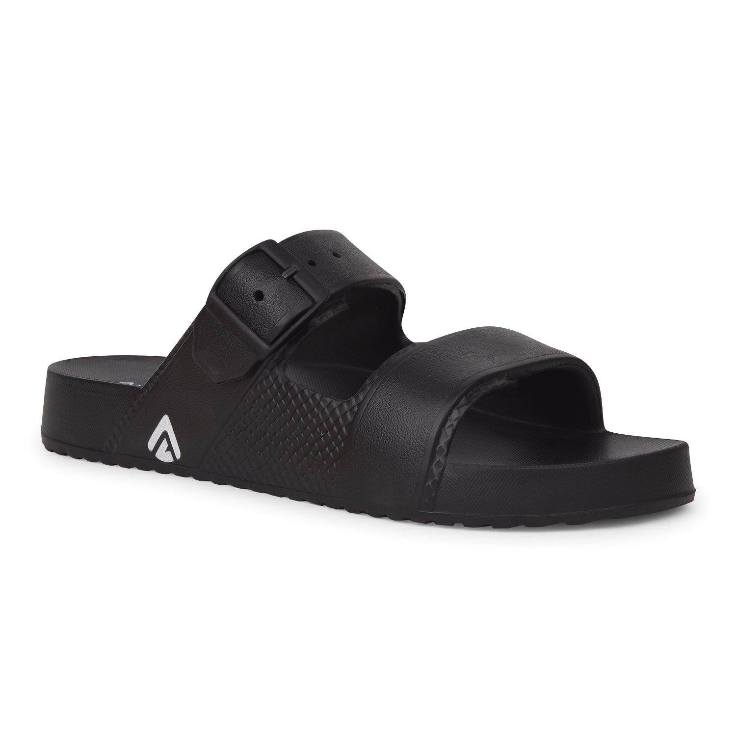 Chunky Buckled Comfort Slides for Women