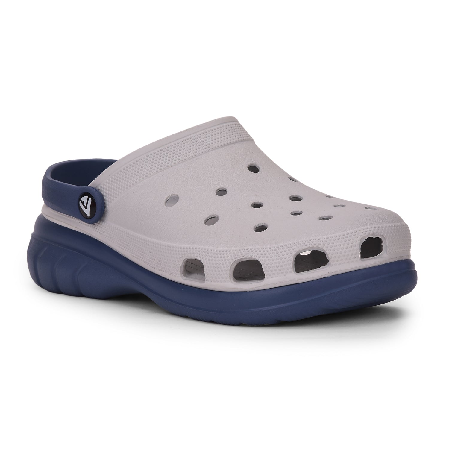 Two-Tone Strap Clogs