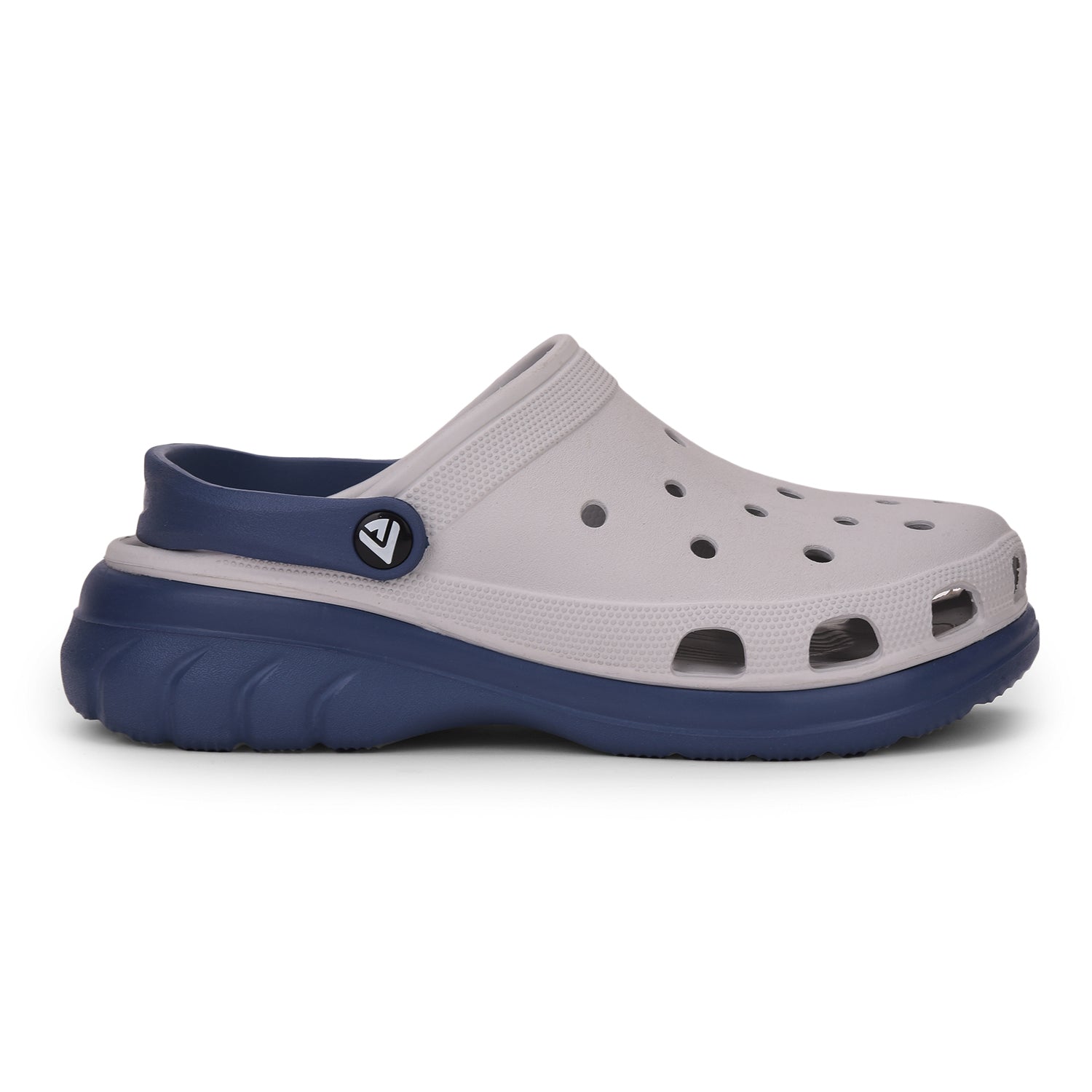 Two-Tone Strap Clogs
